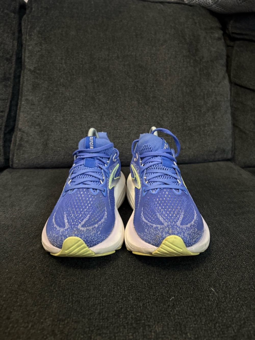 Brooks Glycerin 22 Women's Sneakers Size 8 Amparo Blue/Hyper Iris/Yellow - Picture 2 of 7